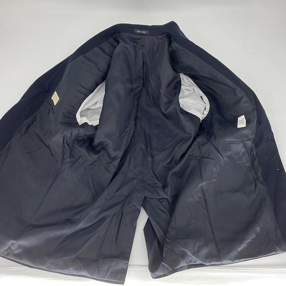 MICHAEL MICHAEL KORS 44L wool blazer suit jacket sport coat navy blue men's - Picture 7 of 7